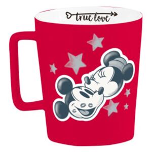 Porcelánový hrnek s křídou Mickey & Minnie Kiss 320 ml DISNEY