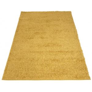 Kusový shaggy koberec jednobarevný SOHO P113A žlutý Rozměr: 70x300 cm