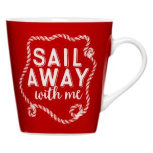 Porcelánový hrnek Sail Away Red 330 ml AMBITION