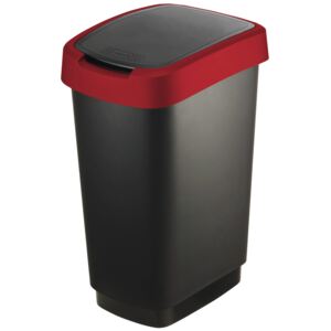 Odpadkový koš Twist Black-Red 25 l ROTHO