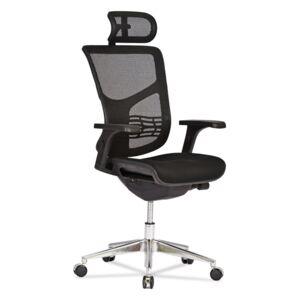 OfficeLab Černá látková kancelářská židle Valen