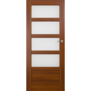 VASCO DOORS Interiérové dveře BRAGA kombinované, model 5, Merbau, D