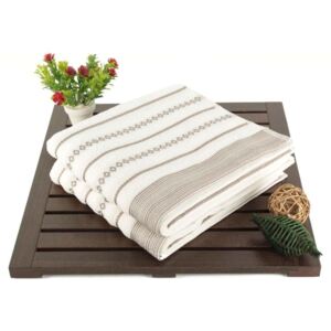Sada 2 ručníků Smooth White 50x90 cm