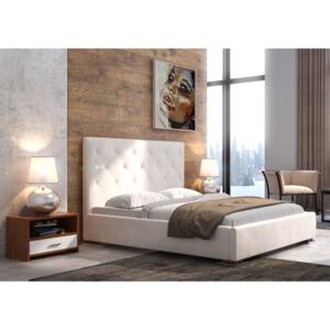Čalouněná postel Style s pneumatickým roštem a úložným prostorem