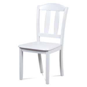 Jídelní židle celodřevěná, barva bílá SAVANA WT
