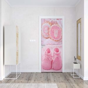 GLIX Fototapeta na dveře - Pink Baby Things | 91x211 cm