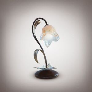Light for home - Stolní lampa 17200 , 1x40W, E14, hnědá, béžová, zlatá