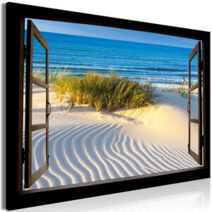 3D obraz výhled na pláž + háčky, hřebíčky ZDARMA Velikost (šířka x výška): 60x40 cm