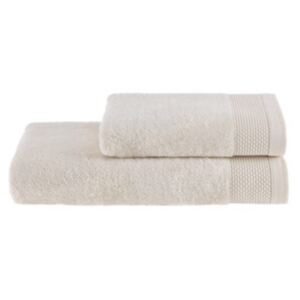 Dárková sada ručník a osuška BAMBOO Smetanová, 500 gr / m², Bambusové vlákno - 40% bambus / 60% výběrová bavlna