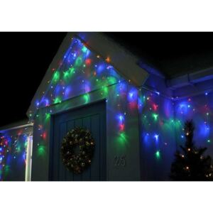 SPRINGOS LED krápníky 10,5 m, 200 LED, IP44, 8 světelných módů, multicolor