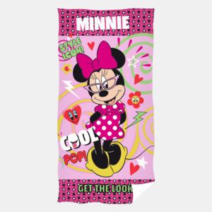 Dětská osuška Cool Minnie růžová 140 cm