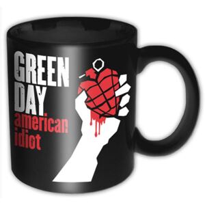 Černý keramický hrnek Green Day: American Idiot (objem 320 ml)