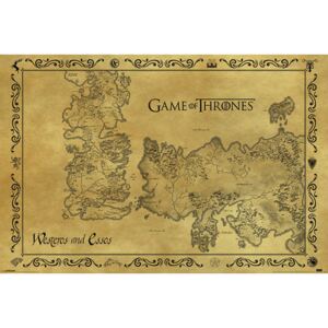 Plakát Game of Thrones|Hra o trůny: Map (61 x 91,5 cm)