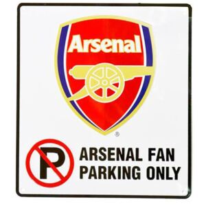 Cedule na zeď FC Arsenal: No Parking (22 x 25 cm)