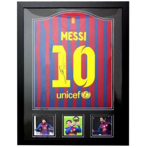 Podepsaný dres Lionel Messi - FC Barcelona: v rámu (66 cm x 86 cm)