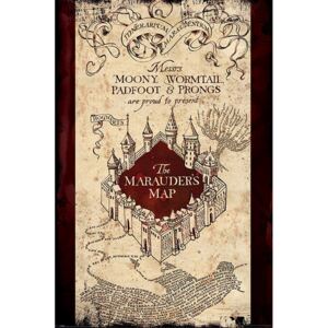 Plakát Harry Potter: The Marauders Map (61 x 91,5 cm)