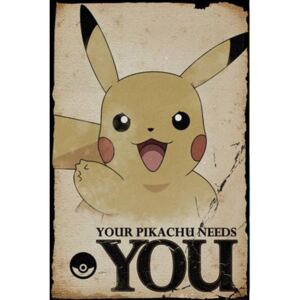 Plakát Pokémon: Pikachu Needs You (61cm x 91cm)