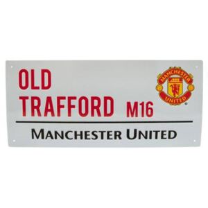 Cedule na zeď FC Manchester United: Old Trafford (40 x 18 cm)