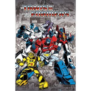 Plakát Transformers The Last Knight: Retro Comics (61 x 91,5 cm)