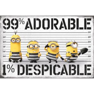 Plakát Mimoni: 99% Adorable 1% Despicable (61 x 91,5 cm)