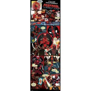 Plakát na dveře Marvel|Deadpool: Panels (53 x 158 cm)