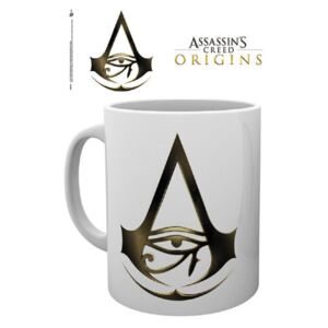 Keramický hrnek Assassin's Creed Origins: Logo (objem 300 ml) bílý