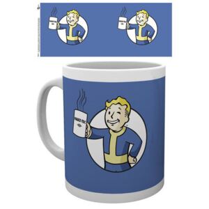 Keramický hrnek Fallout 4: Vault Boy Holding Mug (objem 300 ml) bílý