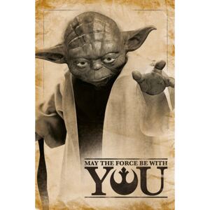 Plakát Star Wars|Hvězdné války: Yoda - May The Force Be With You (61 x 91,5 cm)