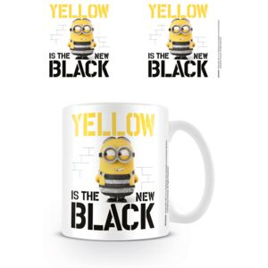 Keramický hrnek Mimoni: Yellow is the New Black (315 ml) bílý