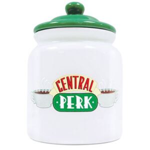 Bílá keramická dóza Friends|Přátelé: Central Perk (21,5 x 15 cm) [GP85041] CurePink