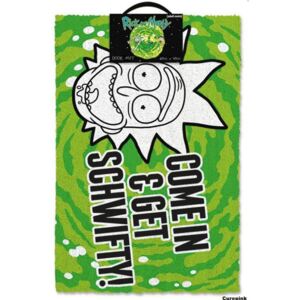 Rohožka Rick And Morty: Get Schwifty (60 x 40 cm) zelená