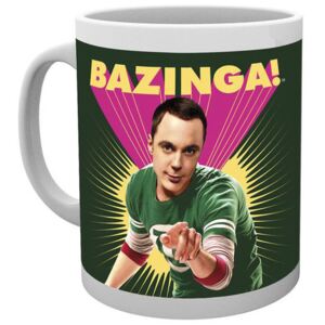 Bílý keramický hrnek The Big Bang Theory|Teorie velkého třesku: Sheldon Bazinga (objem 300 ml)