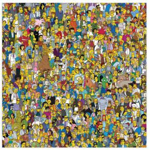 Obraz na plátně The Simpsons: Characters (40 x 40 cm)