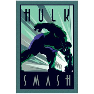 Plakát Marvel: Deco Hulk (61 x 91,5 cm)
