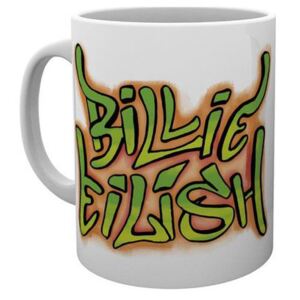 Keramický hrnek Billie Eilish: Graffiti (objem 300 ml) bílý