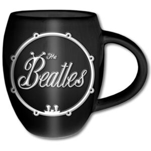 Keramický hrnek Beatles: 2D Bug Logo bílý oválný (objem 455 ml) BEATMUG02B CurePink