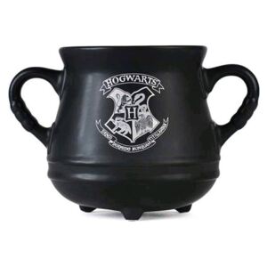 3D keramický hrnek-kotlík Harry Potter: Hogwarts (objem 650 ml) černý