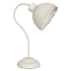 Krémová vintage stolní lampa Ancient - 15*25*35 cm E27/max 1*60W