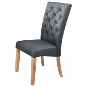 Jídelní čalouněná židle v šedé barvě KN416