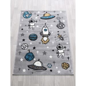BERFIN Dětský kusový koberec Smart Kids 22924/Grey Rozměry: 120 x 180