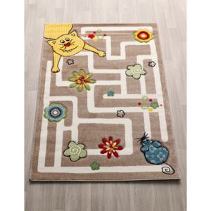 BERFIN Dětský kusový koberec Smart Kids 22303/Beige Rozměry: 120 x 180