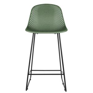 Barová stolička Diamond Mesh Leitmotiv (Barva - tmavě zelená)