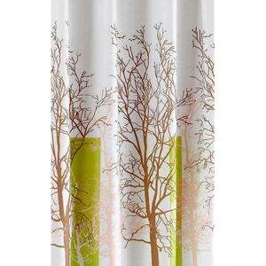Aqualine Sprchový závěs 180x180cm, polyester, bílá/zelená, strom, ZP009/180
