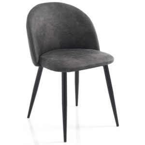 Tomasucci Polstrovaná židle NEW KELLY GREY 78x50x50cm, šedo-černá