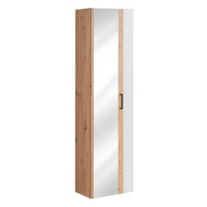 Koupelnová skříňka MADEIRA WHITE 803 - vysoká se zrcadlem