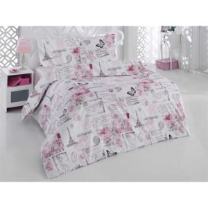 Přehoz přes postel dvoulůžkový Paris růžová, Výběr rozměru: 240x200cm