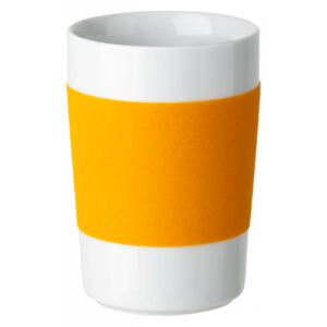 Kahla - Velký pohár s oranžovo-žlutým pásem Kahla touch! 350 ml (K100102)