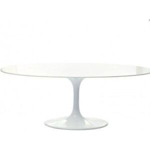 Jídelní stůl Fiber 200 inspirovaný Tulip Table oválný