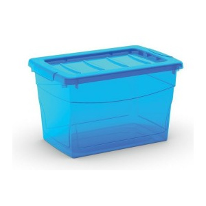 KIS KIS Plastový úložný box Omnibox S Modrý 16 L