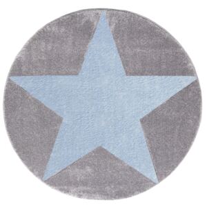 Koberec LIVONE Star 14345-0 průměr 133 cm modrá